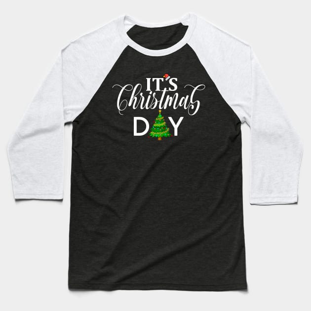 Christmas Day Merry Christmas Baseball T-Shirt by moidres